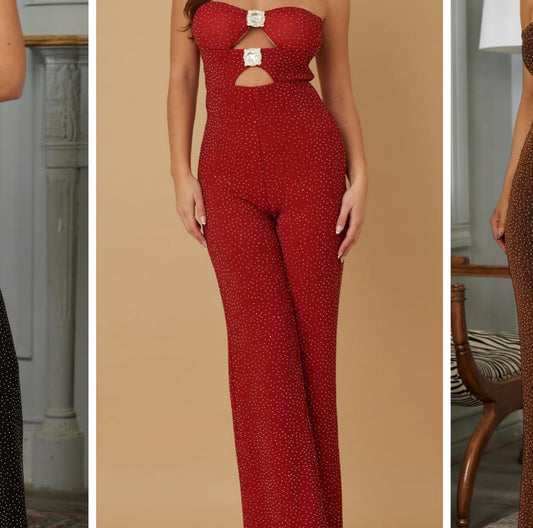 Choo Jumpsuit Red - jumpsuit from CRO Store Miami boutique