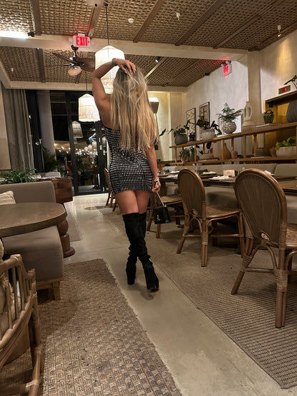 cristall black moe - dress from CRO Store Miami boutique