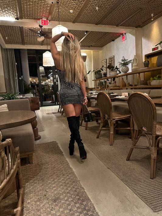 cristall black moe - dress from CRO Store Miami boutique